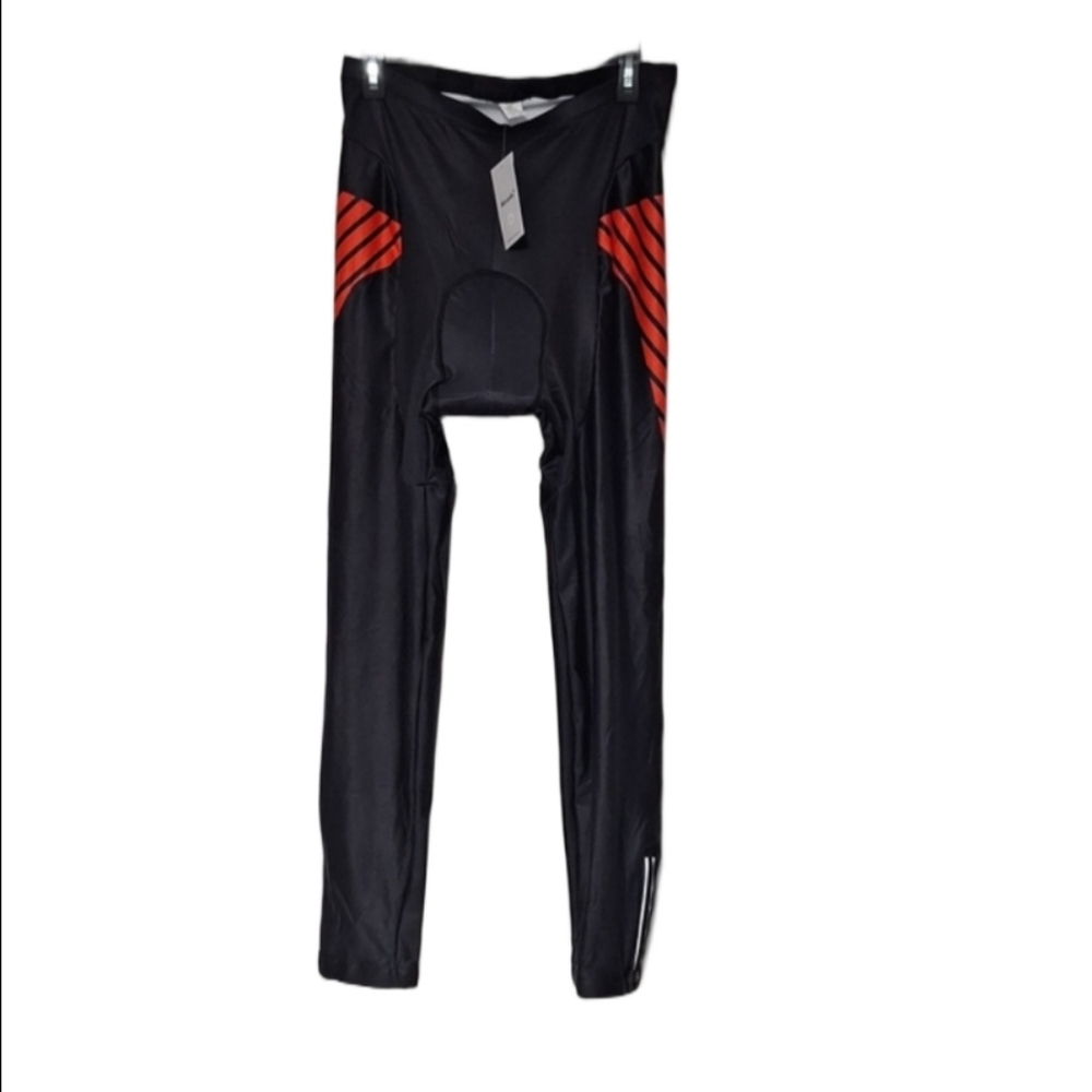 Montella Men's Black and Red Cycling Pants 2XL